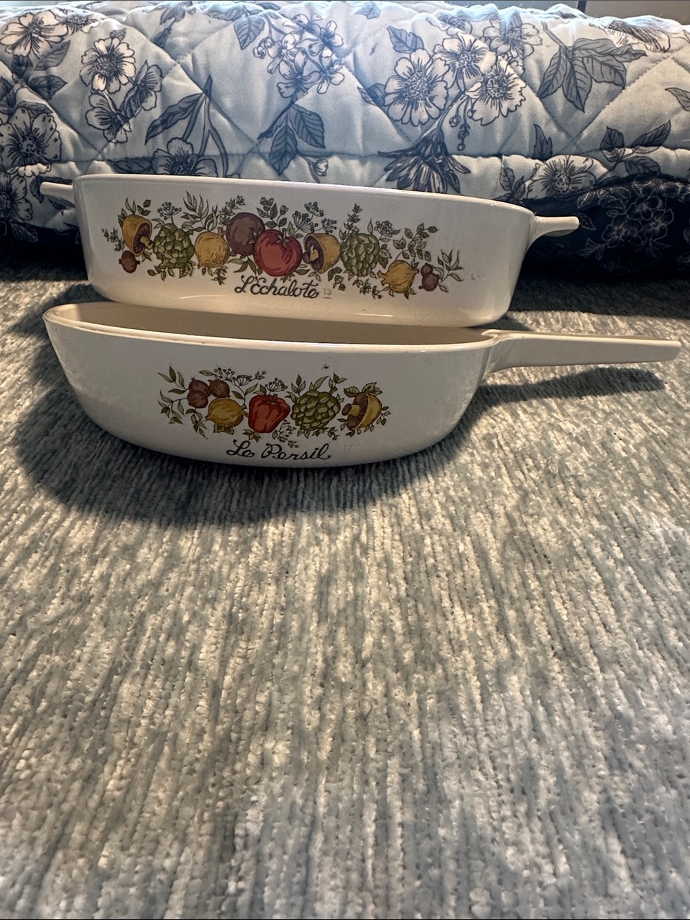 Corning Ware “Spice of Life” NO LIDS